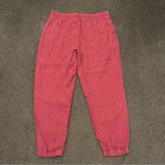 Athleta Retreat Linen Joggers In Coffeberry - Picture 4 of 5